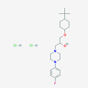 1-[(4-tert-butylcyclohexyl)oxy]-3-[4-(4-fluorophenyl)-1-piperazinyl]-2-propanol dihydrochloride