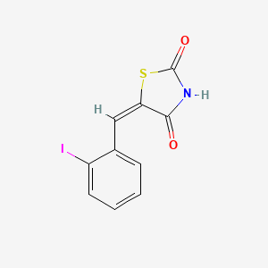 molecular formula C10H6INO2S B5099221 5-(2-iodobenzylidene)-1,3-thiazolidine-2,4-dione 