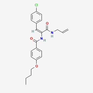 N-[1-[(allylamino)carbonyl]-2-(4-chlorophenyl)vinyl]-4-butoxybenzamide