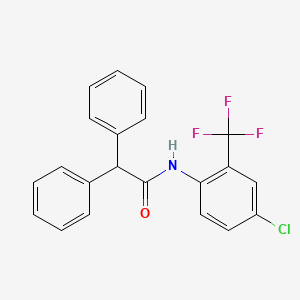 N-[4-chloro-2-(trifluoromethyl)phenyl]-2,2-diphenylacetamide