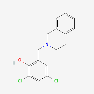 molecular formula C16H17Cl2NO B5099293 2-{[benzyl(ethyl)amino]methyl}-4,6-dichlorophenol 