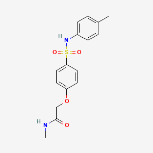 N-methyl-2-(4-{[(4-methylphenyl)amino]sulfonyl}phenoxy)acetamide