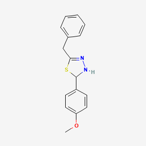 5-benzyl-2-(4-methoxyphenyl)-2,3-dihydro-1,3,4-thiadiazole