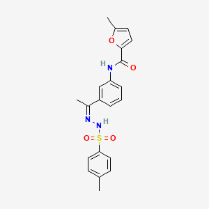 5-methyl-N-(3-{N-[(4-methylphenyl)sulfonyl]ethanehydrazonoyl}phenyl)-2-furamide