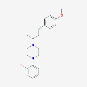 1-(2-fluorophenyl)-4-[3-(4-methoxyphenyl)-1-methylpropyl]piperazine