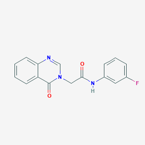 molecular formula C16H12FN3O2 B509942 N-(3-fluorophenyl)-2-(4-oxoquinazolin-3(4H)-yl)acetamide CAS No. 361190-24-1