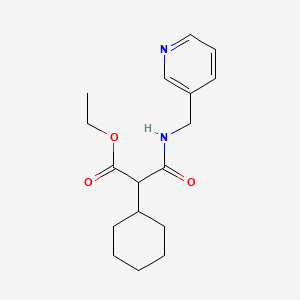 molecular formula C17H24N2O3 B5099423 ethyl 2-cyclohexyl-3-oxo-3-[(3-pyridinylmethyl)amino]propanoate 