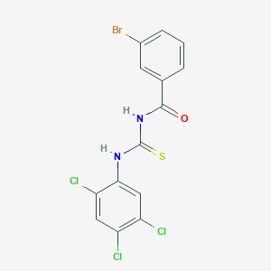 3-bromo-N-[(2,4,5-trichlorophenyl)carbamothioyl]benzamide