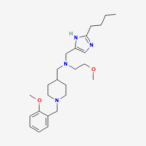 molecular formula C25H40N4O2 B5099454 N-[(2-butyl-1H-imidazol-4-yl)methyl]-2-methoxy-N-{[1-(2-methoxybenzyl)-4-piperidinyl]methyl}ethanamine 