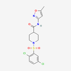 1-(2,5-dichlorophenyl)sulfonyl-N-(5-methyl-1,2-oxazol-3-yl)piperidine-4-carboxamide