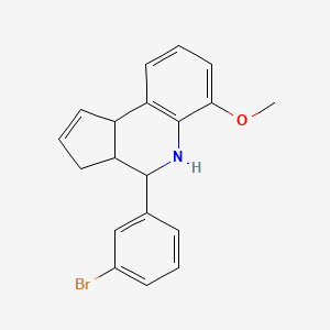 4-(3-bromophenyl)-6-methoxy-3a,4,5,9b-tetrahydro-3H-cyclopenta[c]quinoline