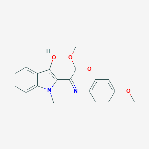 B050995 (E)-2-(((Methoxycarbonyl)(4-methoxyphenyl)amino)methylene)-1-methyl-3(2H)-indolone CAS No. 113917-64-9