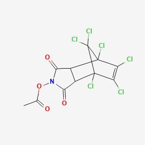 4-(acetyloxy)-1,7,8,9,10,10-hexachloro-4-azatricyclo[5.2.1.0~2,6~]dec-8-ene-3,5-dione