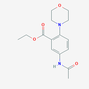 ETHYL 5-ACETAMIDO-2-(MORPHOLIN-4-YL)BENZOATE