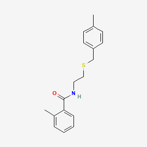 2-methyl-N-{2-[(4-methylbenzyl)thio]ethyl}benzamide