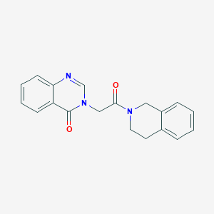 3-[2-(3,4-dihydroisoquinolin-2(1H)-yl)-2-oxoethyl]quinazolin-4(3H)-one