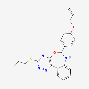 6-[4-(allyloxy)phenyl]-3-(propylthio)-6,7-dihydro[1,2,4]triazino[5,6-d][3,1]benzoxazepine