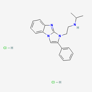 N-[2-(2-phenyl-1H-imidazo[1,2-a]benzimidazol-1-yl)ethyl]-2-propanamine dihydrochloride