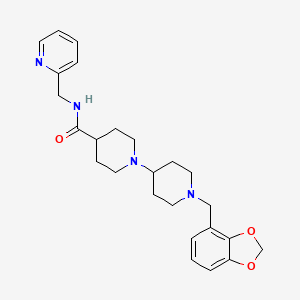 1'-(1,3-benzodioxol-4-ylmethyl)-N-(2-pyridinylmethyl)-1,4'-bipiperidine-4-carboxamide