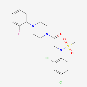 N-(2,4-dichlorophenyl)-N-{2-[4-(2-fluorophenyl)-1-piperazinyl]-2-oxoethyl}methanesulfonamide