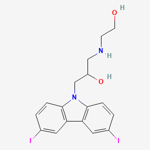 1-(3,6-diiodo-9H-carbazol-9-yl)-3-[(2-hydroxyethyl)amino]-2-propanol