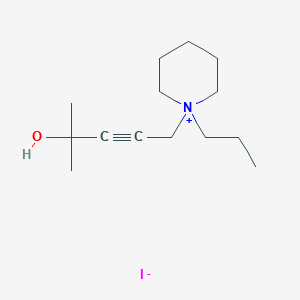 2-Methyl-5-(1-propylpiperidin-1-ium-1-yl)pent-3-yn-2-ol;iodide