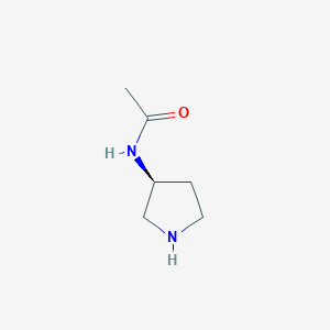 molecular formula C6H12N2O B050997 (3S)-(-)-3-乙酰基吡咯烷 CAS No. 114636-31-6