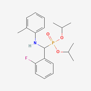 diisopropyl {(2-fluorophenyl)[(2-methylphenyl)amino]methyl}phosphonate