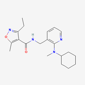 N-({2-[cyclohexyl(methyl)amino]-3-pyridinyl}methyl)-3-ethyl-5-methyl-4-isoxazolecarboxamide