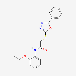 N-(2-ethoxyphenyl)-2-[(5-phenyl-1,3,4-oxadiazol-2-yl)thio]acetamide