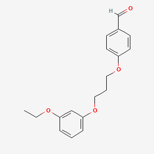 molecular formula C18H20O4 B5099749 4-[3-(3-ethoxyphenoxy)propoxy]benzaldehyde 