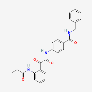 N-benzyl-4-[[2-oxo-2-[2-(propanoylamino)phenyl]acetyl]amino]benzamide