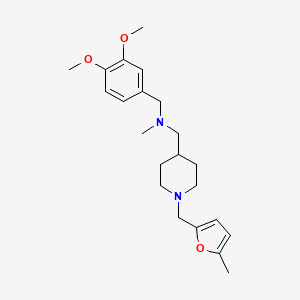 (3,4-dimethoxybenzyl)methyl({1-[(5-methyl-2-furyl)methyl]-4-piperidinyl}methyl)amine