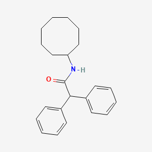 molecular formula C22H27NO B5099810 N-cyclooctyl-2,2-diphenylacetamide 