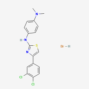 N'-[4-(3,4-dichlorophenyl)-1,3-thiazol-2-yl]-N,N-dimethyl-1,4-benzenediamine hydrobromide