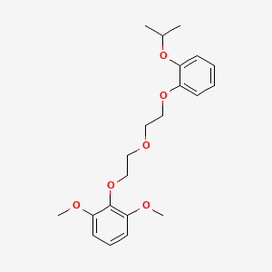 molecular formula C21H28O6 B5099825 2-{2-[2-(2-isopropoxyphenoxy)ethoxy]ethoxy}-1,3-dimethoxybenzene 