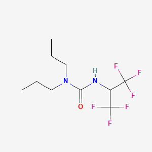 molecular formula C10H16F6N2O B5099860 N,N-dipropyl-N'-[2,2,2-trifluoro-1-(trifluoromethyl)ethyl]urea 