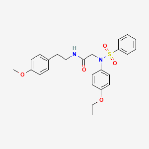 N~2~-(4-ethoxyphenyl)-N~1~-[2-(4-methoxyphenyl)ethyl]-N~2~-(phenylsulfonyl)glycinamide