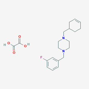 molecular formula C20H27FN2O4 B5099878 1-(3-cyclohexen-1-ylmethyl)-4-(3-fluorobenzyl)piperazine oxalate 