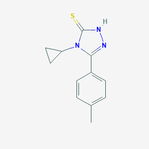 molecular formula C12H13N3S B509991 4-cyclopropyl-5-(4-methylphenyl)-4H-1,2,4-triazole-3-thiol CAS No. 919970-63-1