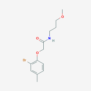 2-(2-bromo-4-methylphenoxy)-N-(3-methoxypropyl)acetamide