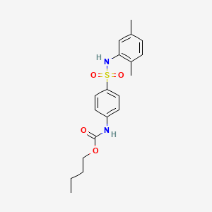 molecular formula C19H24N2O4S B5099931 butyl N-[4-[(2,5-dimethylphenyl)sulfamoyl]phenyl]carbamate 