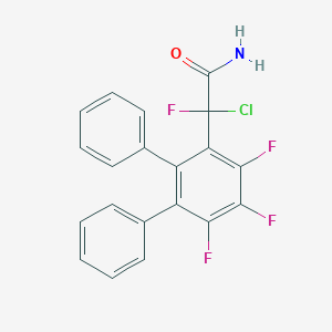 2-chloro-2-fluoro-2-(2,3,4-trifluoro-5,6-diphenylphenyl)acetamide