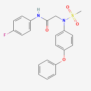 N~1~-(4-fluorophenyl)-N~2~-(methylsulfonyl)-N~2~-(4-phenoxyphenyl)glycinamide