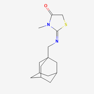 2-[(1-adamantylmethyl)imino]-3-methyl-1,3-thiazolidin-4-one