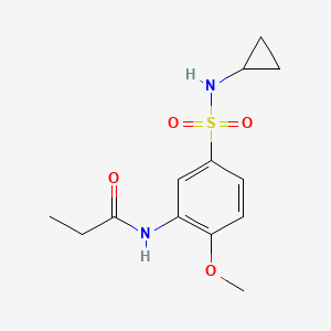 N-[5-(cyclopropylsulfamoyl)-2-methoxyphenyl]propanamide