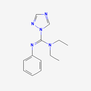 N,N-diethyl-N'-phenyl-1H-1,2,4-triazole-1-carboximidamide