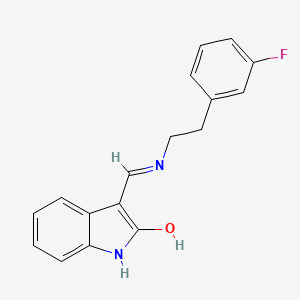 3-({[2-(3-fluorophenyl)ethyl]amino}methylene)-1,3-dihydro-2H-indol-2-one