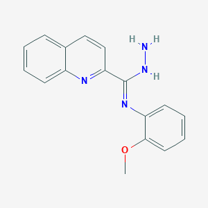 molecular formula C17H16N4O B5100146 N-(2-methoxyphenyl)-2-quinolinecarbohydrazonamide 