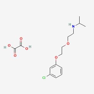 molecular formula C15H22ClNO6 B5100207 N-{2-[2-(3-chlorophenoxy)ethoxy]ethyl}-2-propanamine oxalate 